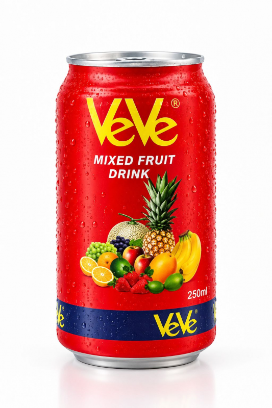 Ve Ve Mixed Fruit  Can Bottle - 250ML