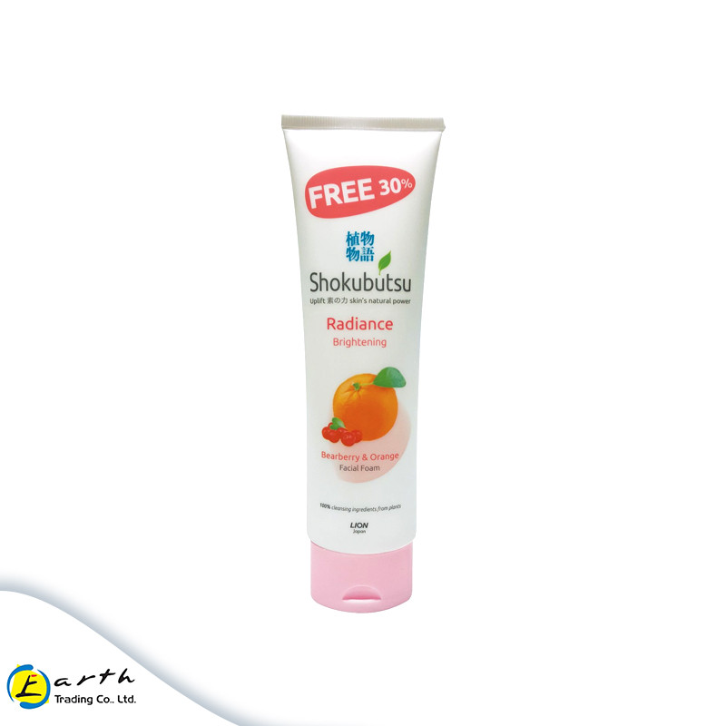 Shokubutsu Radiance Brightening Facial Foam -Bearberry & Orange-130ml