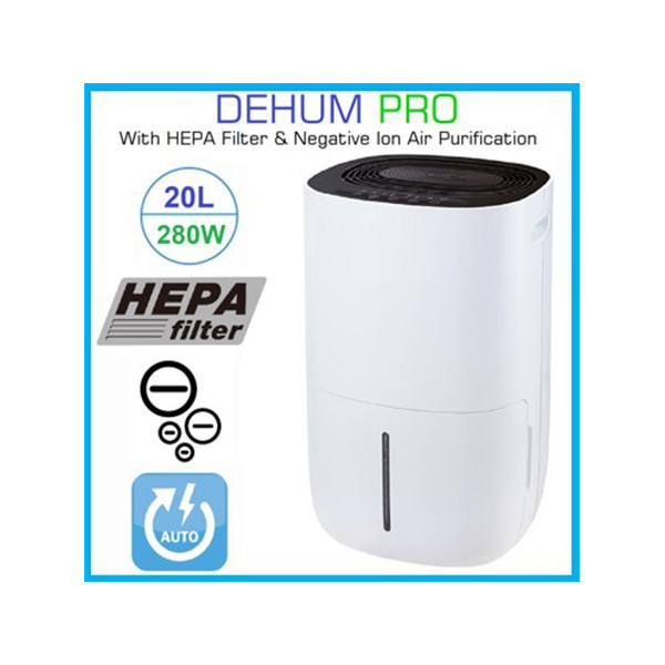 Dehum Pro : Dehumidifier+Ionizer+HEPA Air Purification