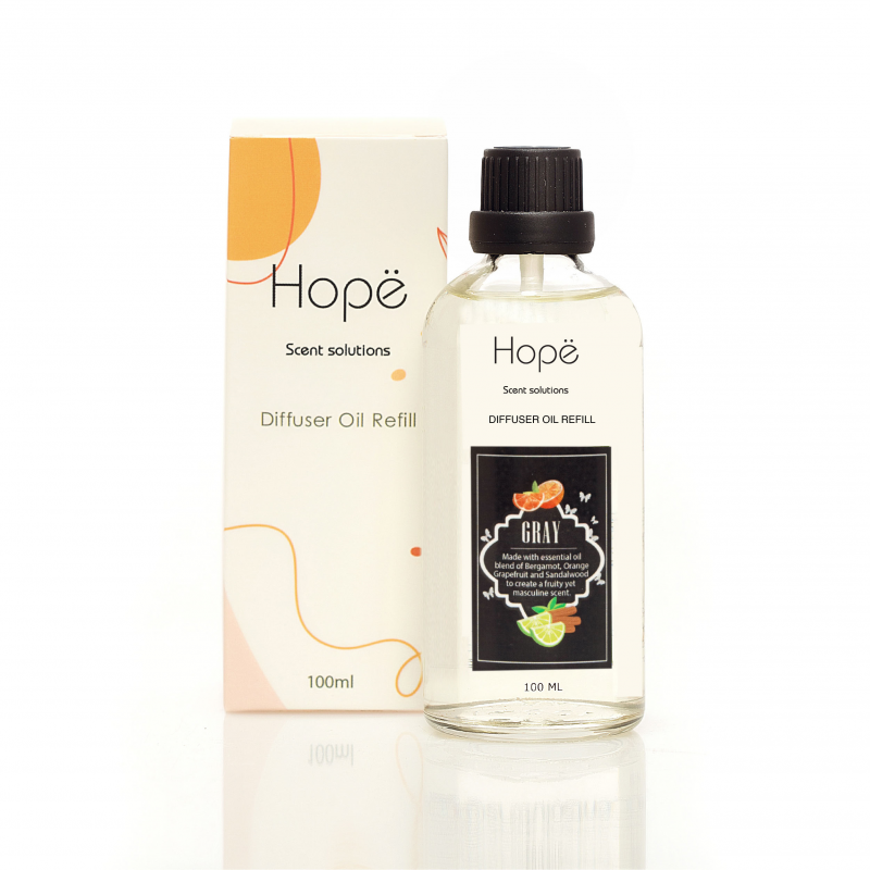 Hope Scent Reed Diffuser Refill Gray - 100ml