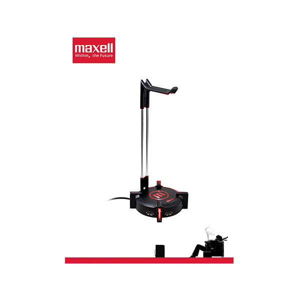 Maxell Headphone Stand with USB Hub RGB Illuminated - CA-HS