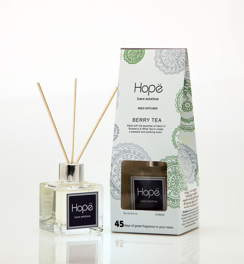Hope Scent Reed Diffuser Berry Tea - 50ml