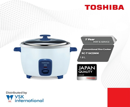 Toshiba Conventional Rice Cooker  1.8L RC-T18CEMM