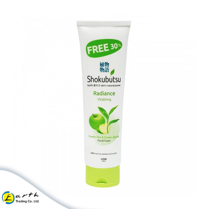 Shokubutsu Radiance Vitalizing Facial Foam (Green Tea & Green Apple)- 130ml