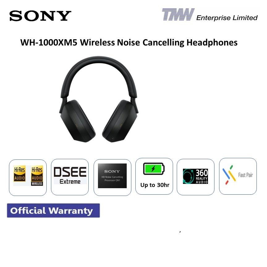 Sony Wireless Noise Cancelling Headphone (Black) WH-1000XM5