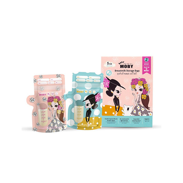 Baby Moby Breastmilk Storage Bags 5 oz - 30 bags