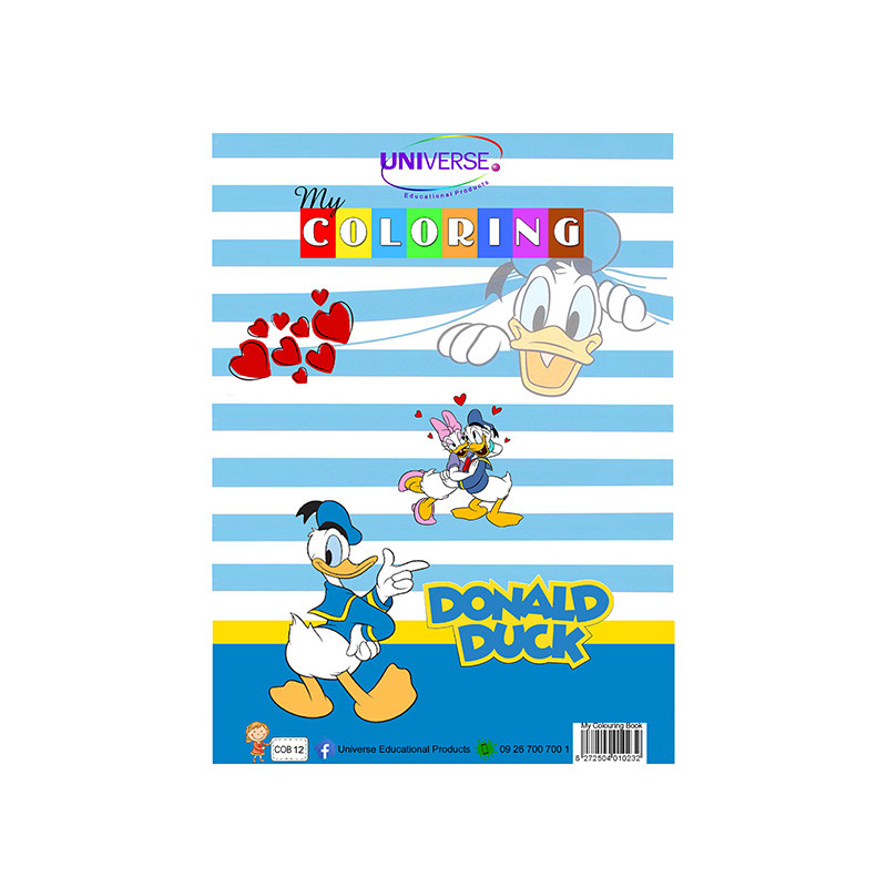Universe Donald Duck ဆေးရောင်စုံခြယ်စာအုပ်