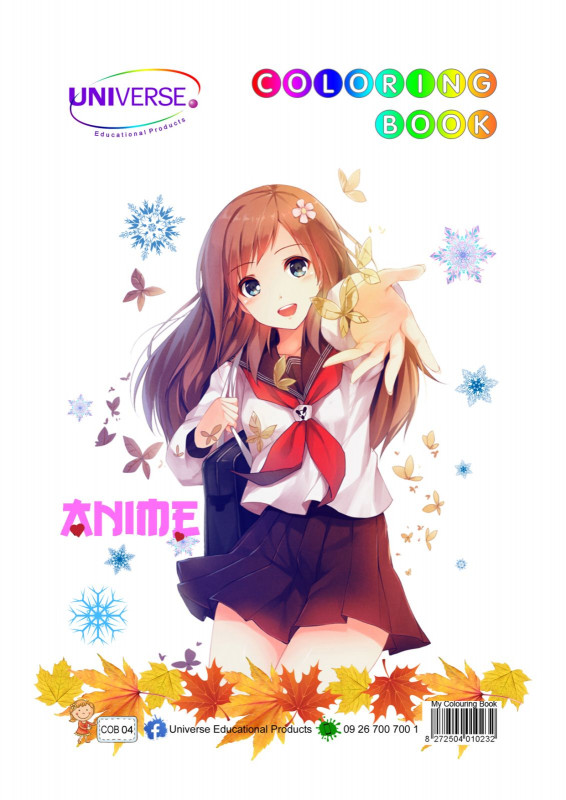 Universe Anime ဆေးရောင်စုံခြယ်စာအုပ်