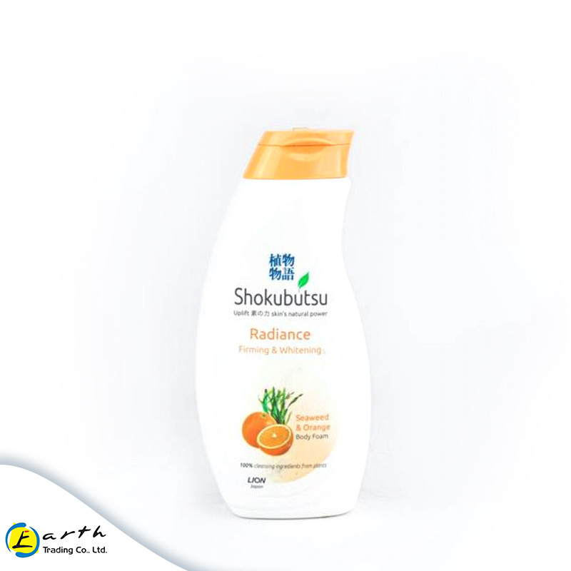 Shokubutsu Radiance Firming & Whitening Body Foam -Seaweed and Orange- 200ml