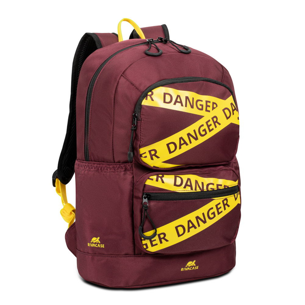 RIVACASE 5421 Burgundy Red Urban Backpack