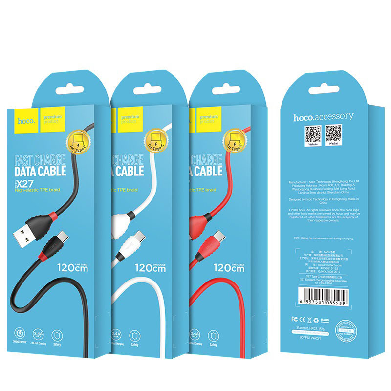 Hoco. Charging Data Cable - X27 Type-C