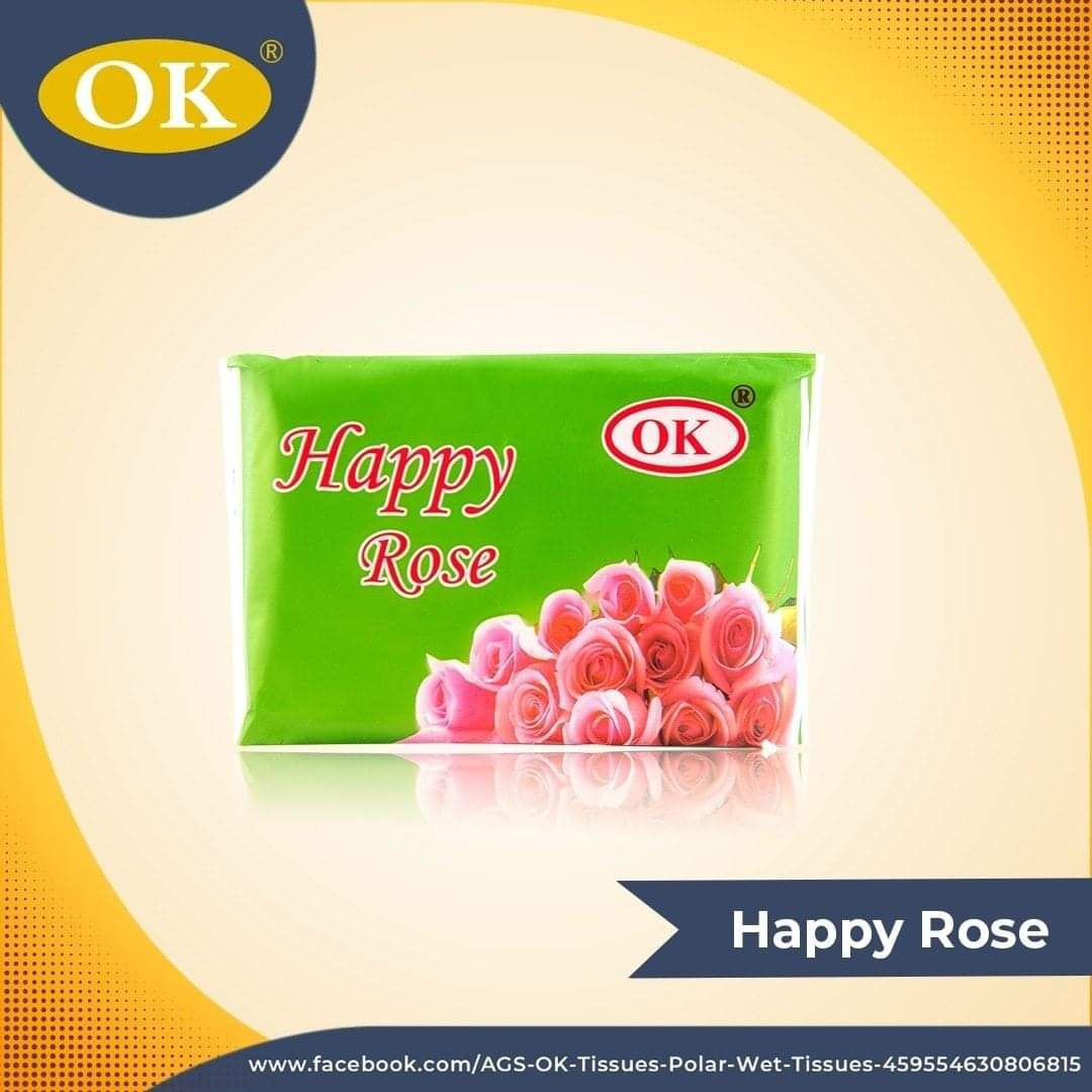 Happy Rose Pocket Tissue