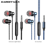 GADGET MAX---GM10 UNIVERSAL WIRED 3.5MM EARPHONE WITH MIC (1.2M) 20010007BLK