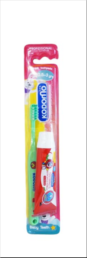 Kodomo Toothpaste & Toothbrush - 100g