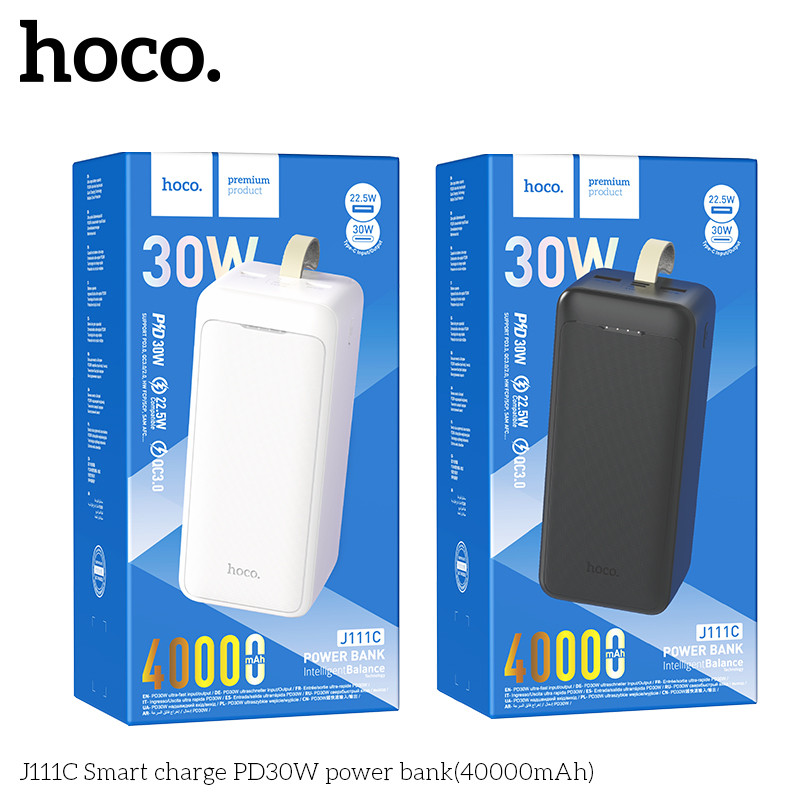J111C Smart Charge PD30W Power Bank-40000mAh