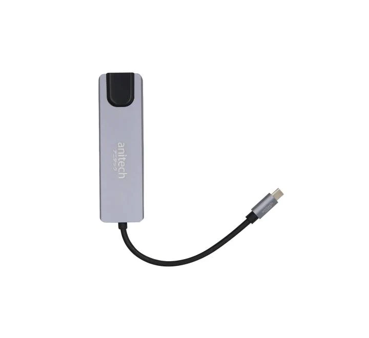 Anitech USB-C To USB-A 3.0, USB-A 2.0, HDMI, Micro/SD Card, PD (RA502)