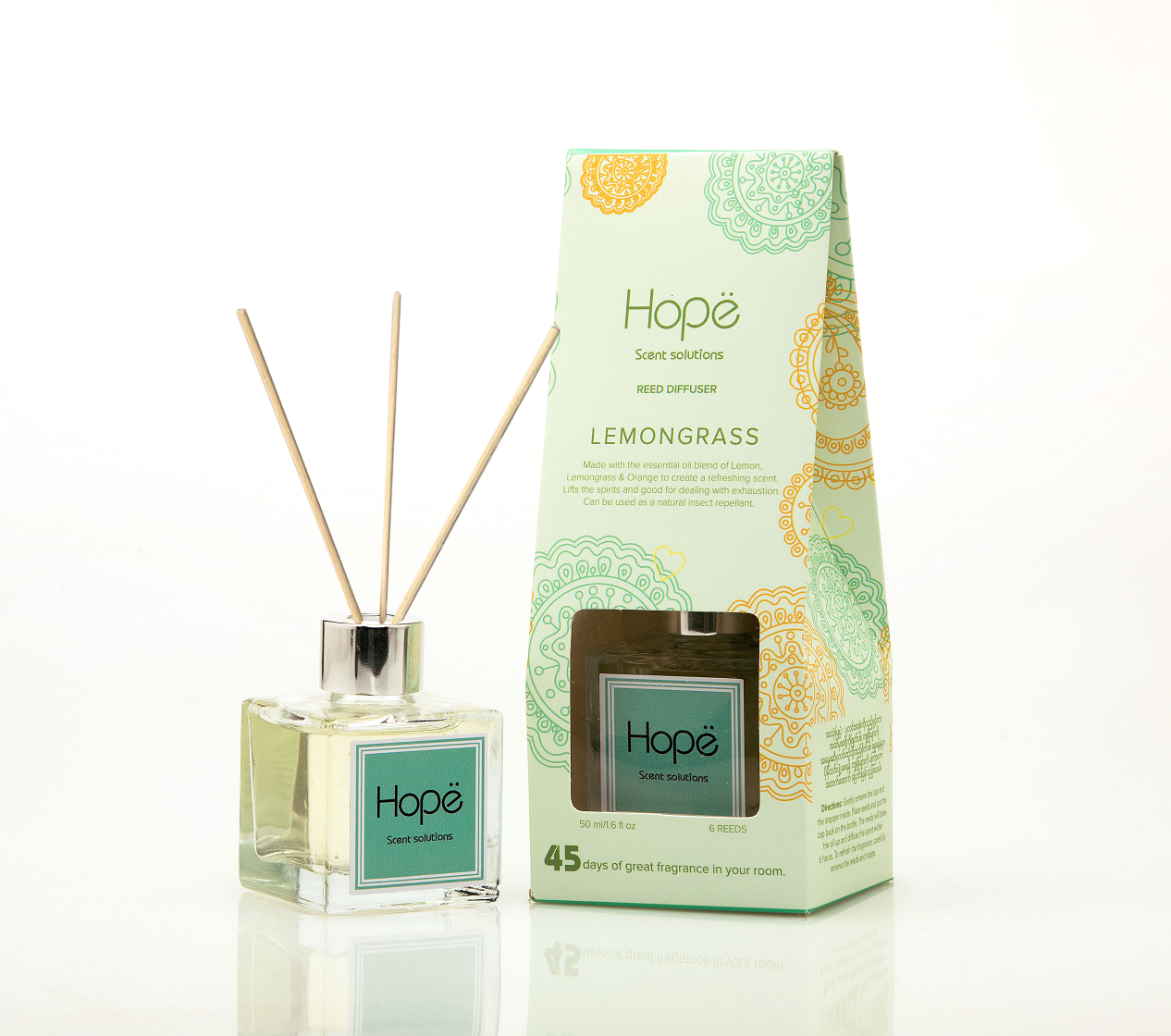 Hope Scent Reed Diffuser Lemongrass - 50 ml