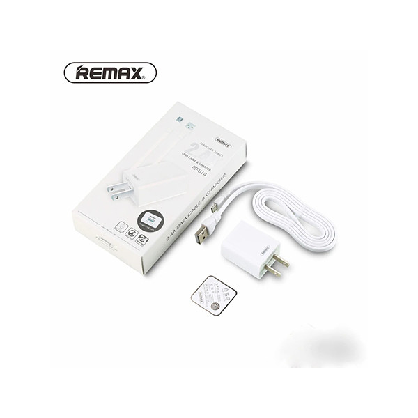 Remax Traveller Series Type-C 2.4A Charger with 2.4 Data Cable - RP-U14