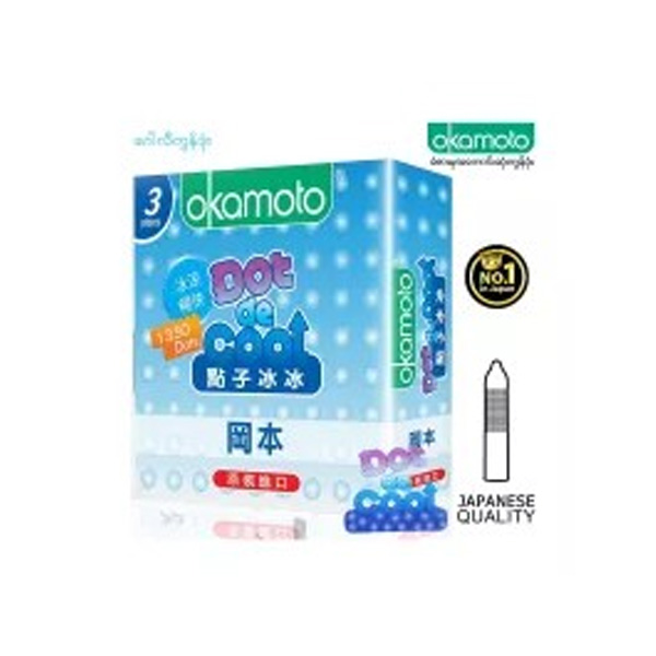 Okamoto Dot De Cool Condom - 3pcs(Aug 2027)