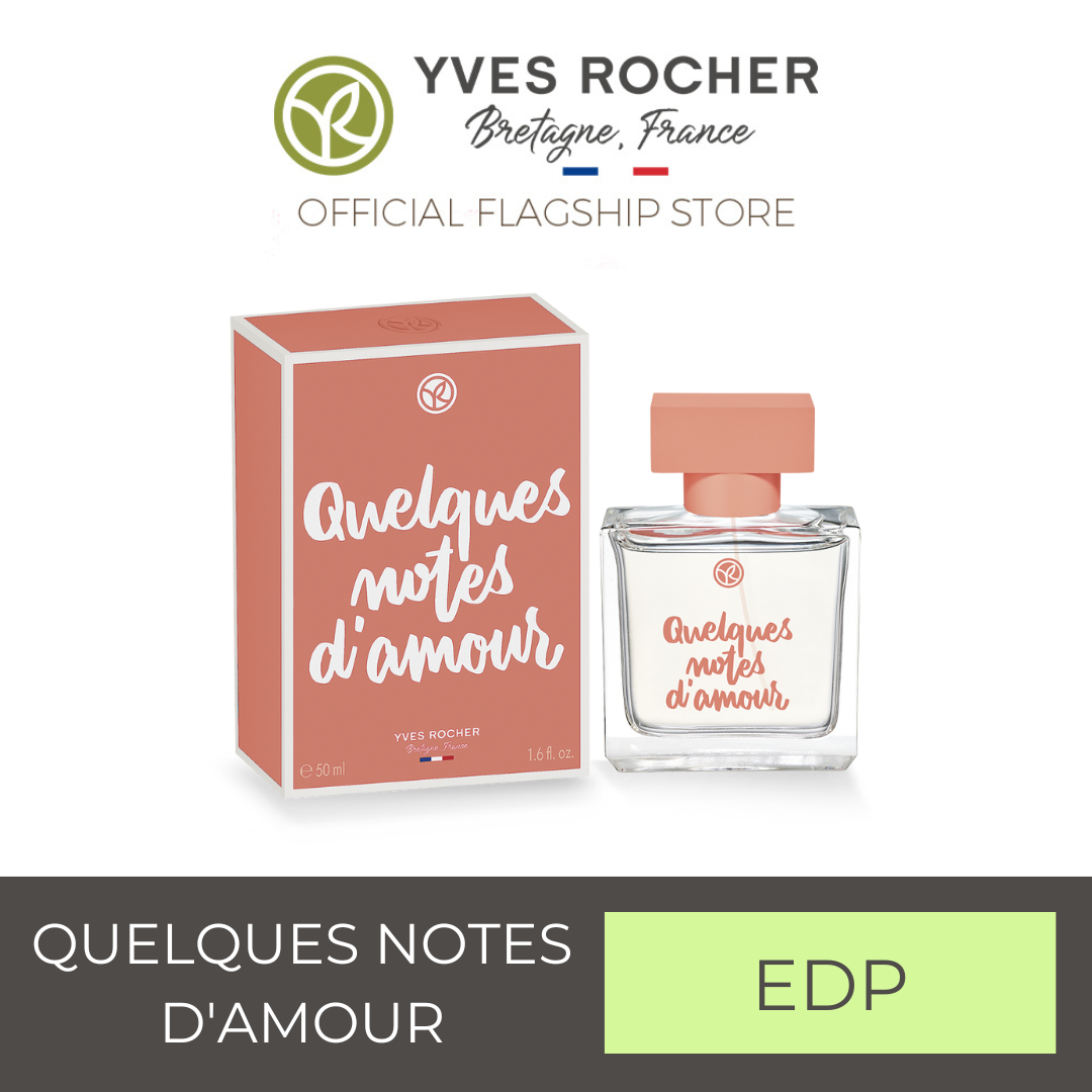 (Buy 1 Get 1)Yves rocher QUELQUES NOTES D'AMOUR EAU DE PARFUM BOTTLE 50ML -