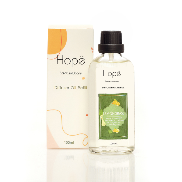 Hope Scent Reed Diffuser Refill Lemongrass - 100ml